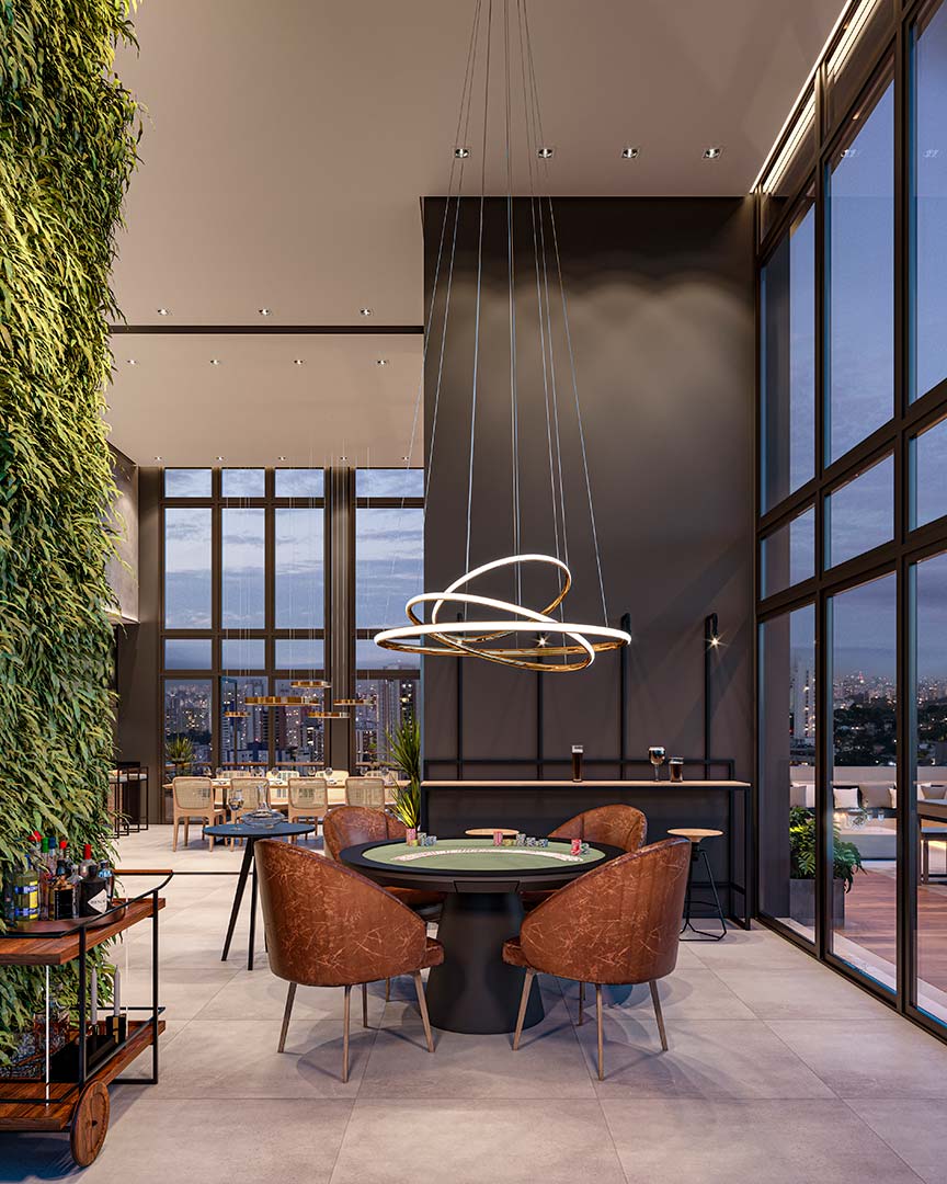 Sport Bar - Edifício Sinésio - Perspectiva ilustrada